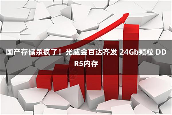 国产存储杀疯了！光威金百达齐发 24Gb颗粒 DDR5内存